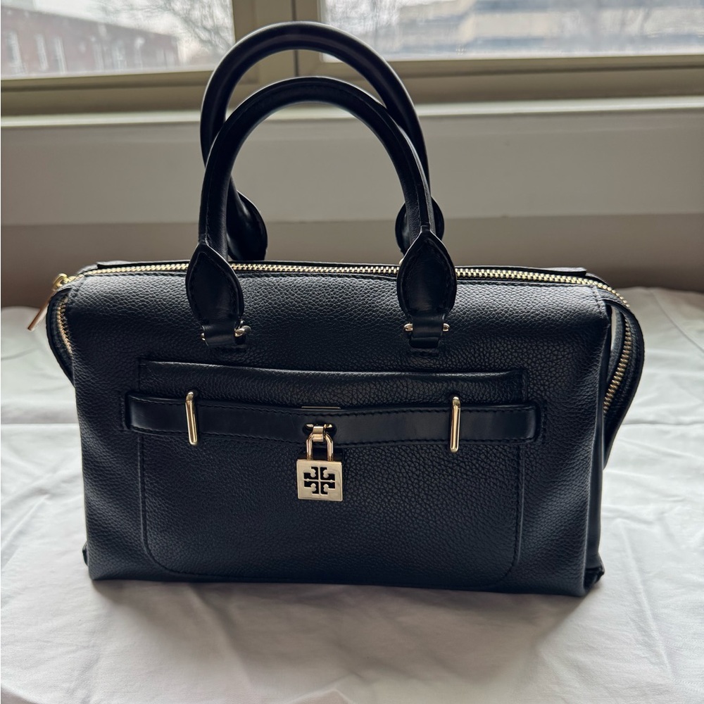 Tory Burch black  Leather Handbag